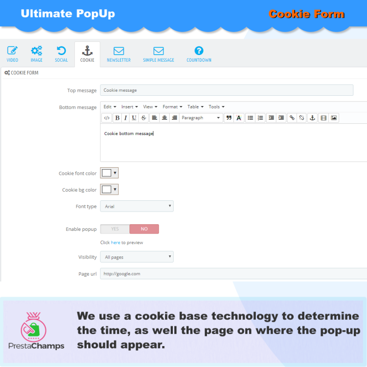 Pop-up Completo – Modulo PrestaShop