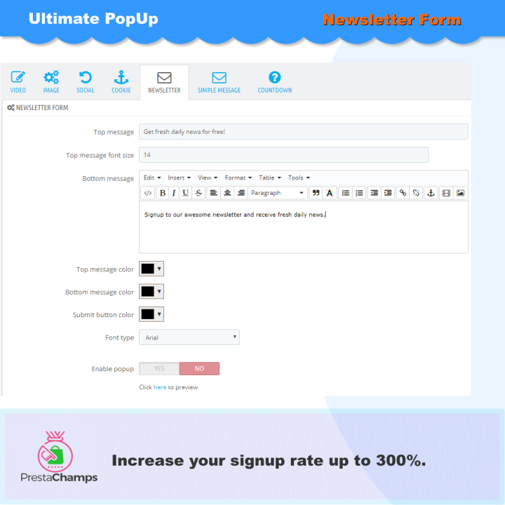 Ultimate PopUp PrestaShop Module
