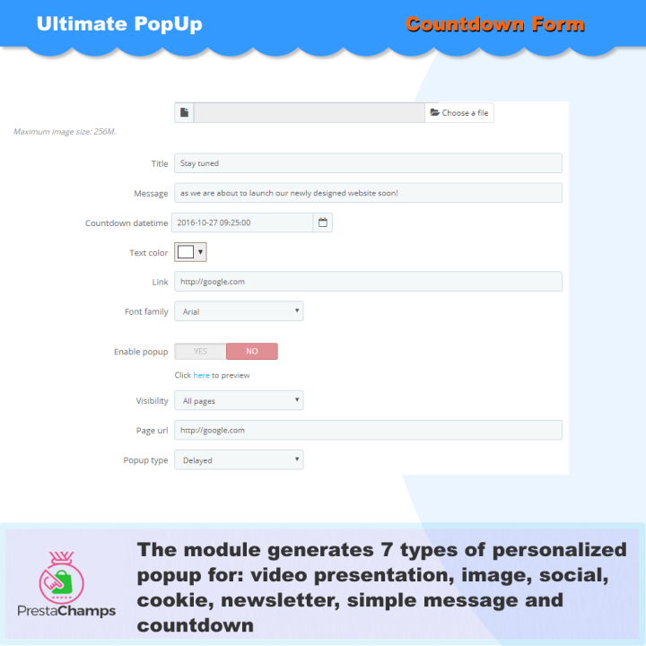 Ultimatives Pop-up – PrestaShop-Modul
