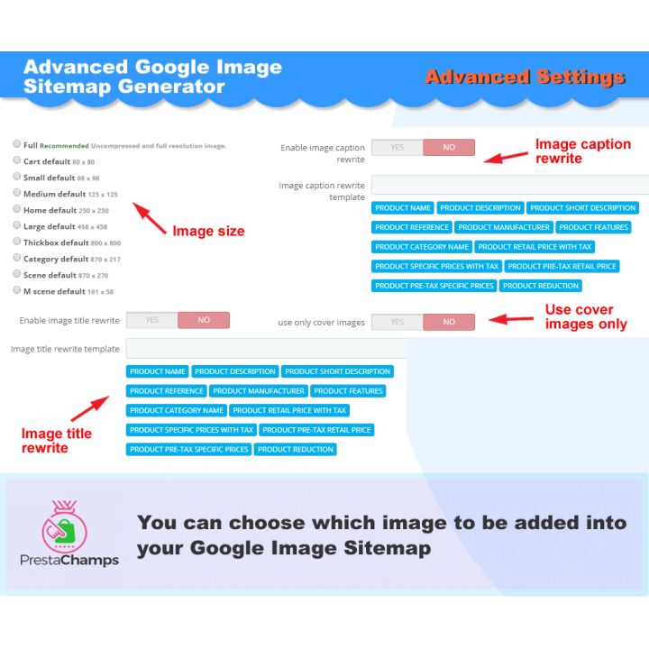 Advanced Google Image Sitemap