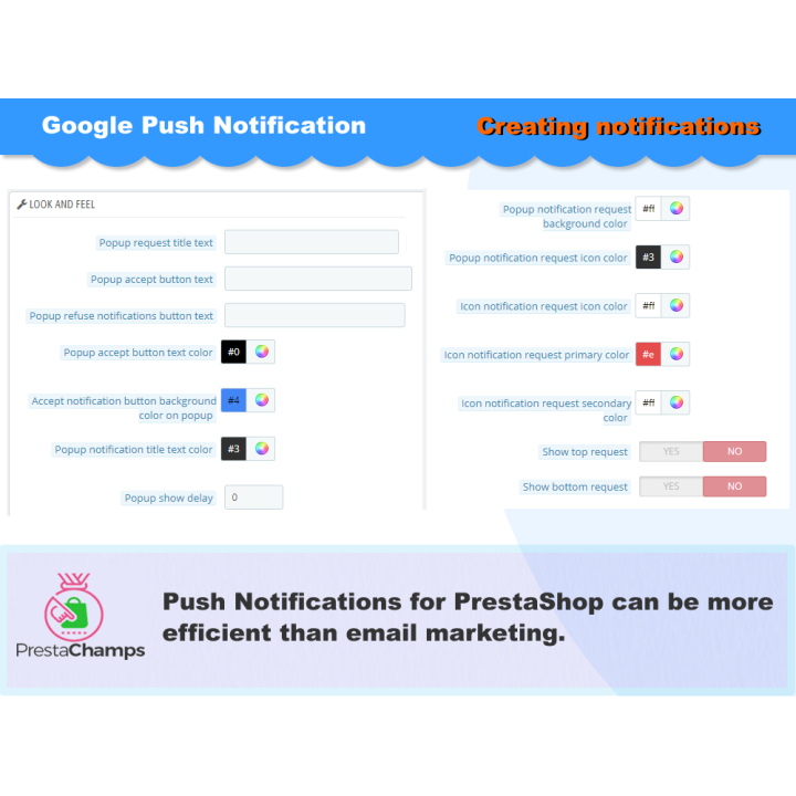 Module de notifications push pour PrestaShop