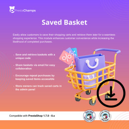 Saved Basket Module for PrestaShop | PrestaChamps