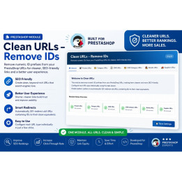 Clean URLs, Remove IDs PRO for PrestaShop | PrestaChamps