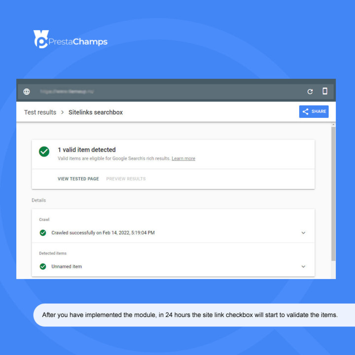 Google Sitelink keresőmező PRO