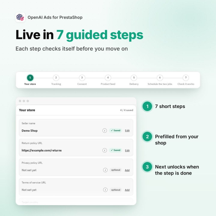 Live in 7 guided steps