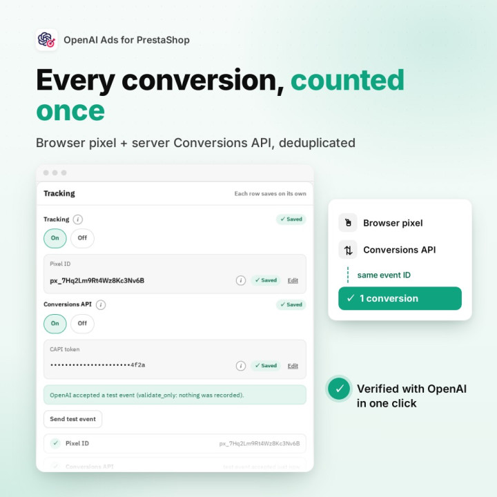 OpenAI Ads – Produktfeed & Conversion-Tracking (Pixel + CAPI)