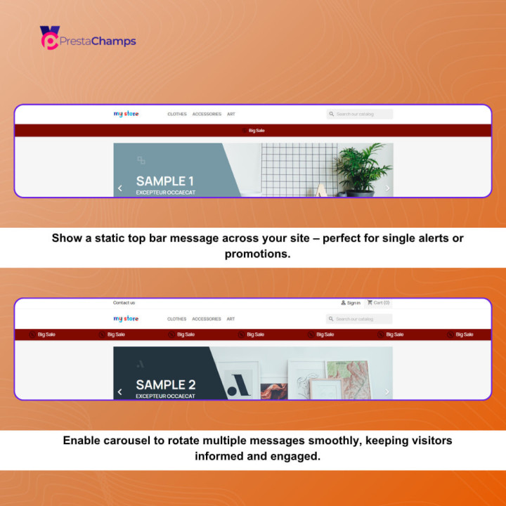 Header Message Bar PRO for PrestaShop | PrestaChamps