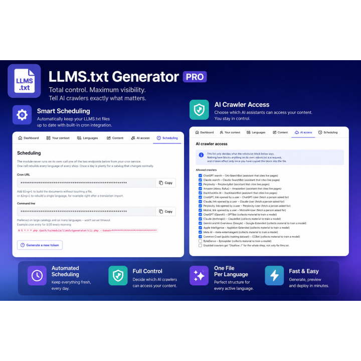 LLMS.txt Generator PRO for PrestaShop | PrestaChamps