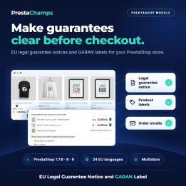 Aviso de garantía legal de la UE y etiqueta GARAN – Reglamento (UE) 2025/1960