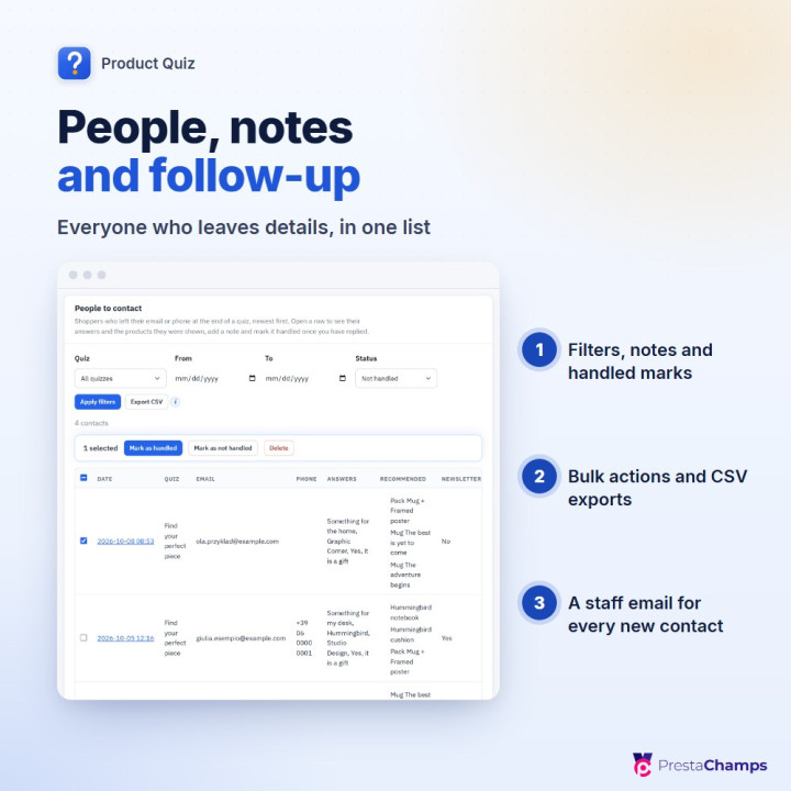 Product Quiz
