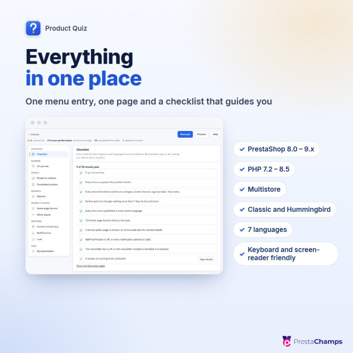Product Quiz