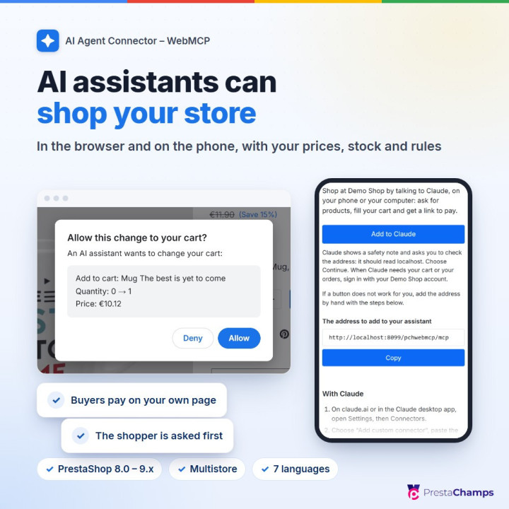 KI-Assistenten kaufen in Ihrem Shop ein, im Browser und auf dem Handy