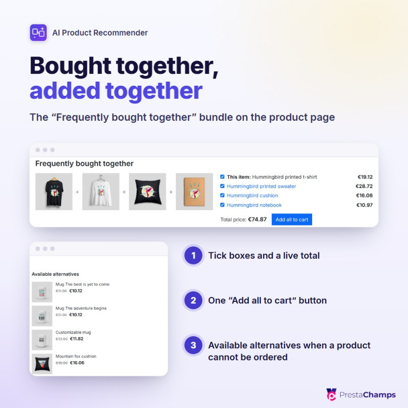 Raccomandazioni prodotti IA: cross-selling e prodotti correlati — screenshot 16
