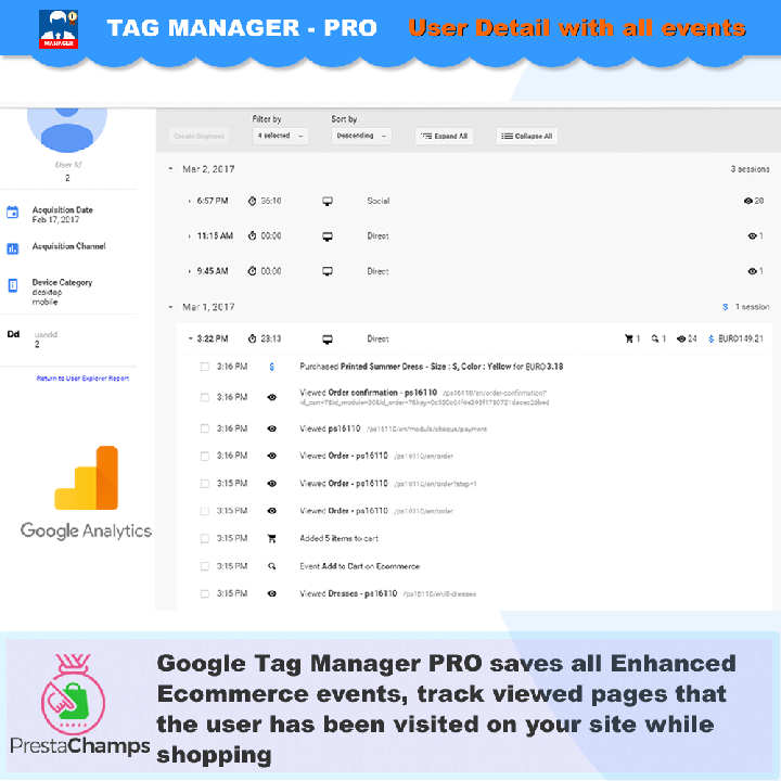 Google Tag Manager Avanzato – Modulo PrestaShop