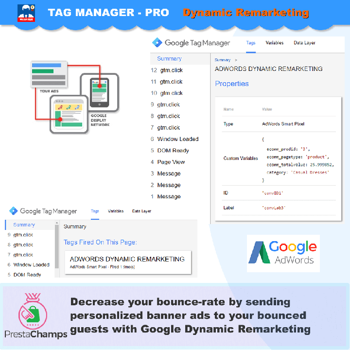 Haladó Google Tag Manager PrestaShop-modul