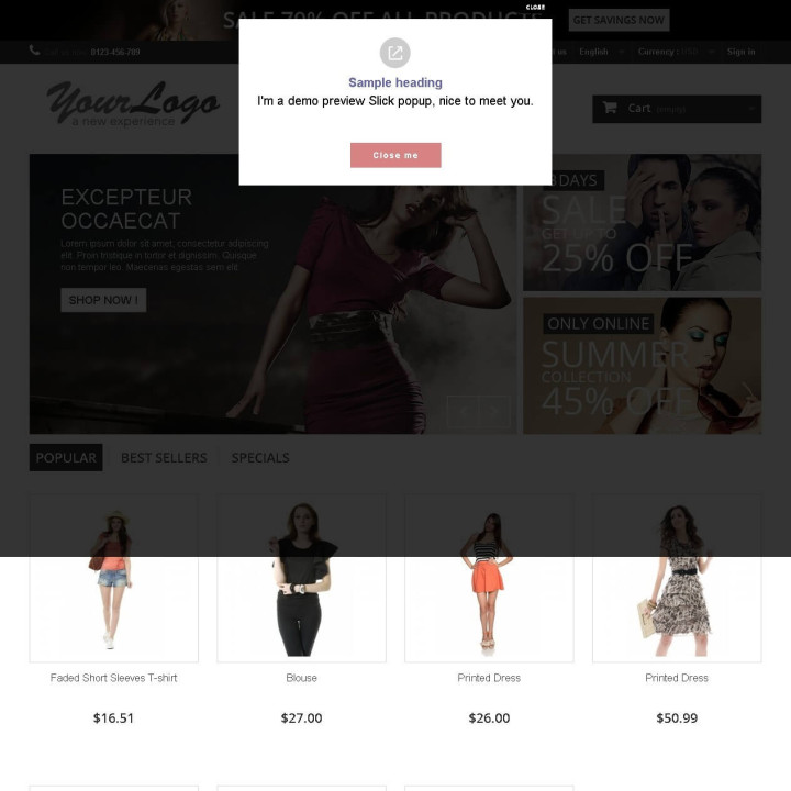 Ultimate PopUp PrestaShop Module