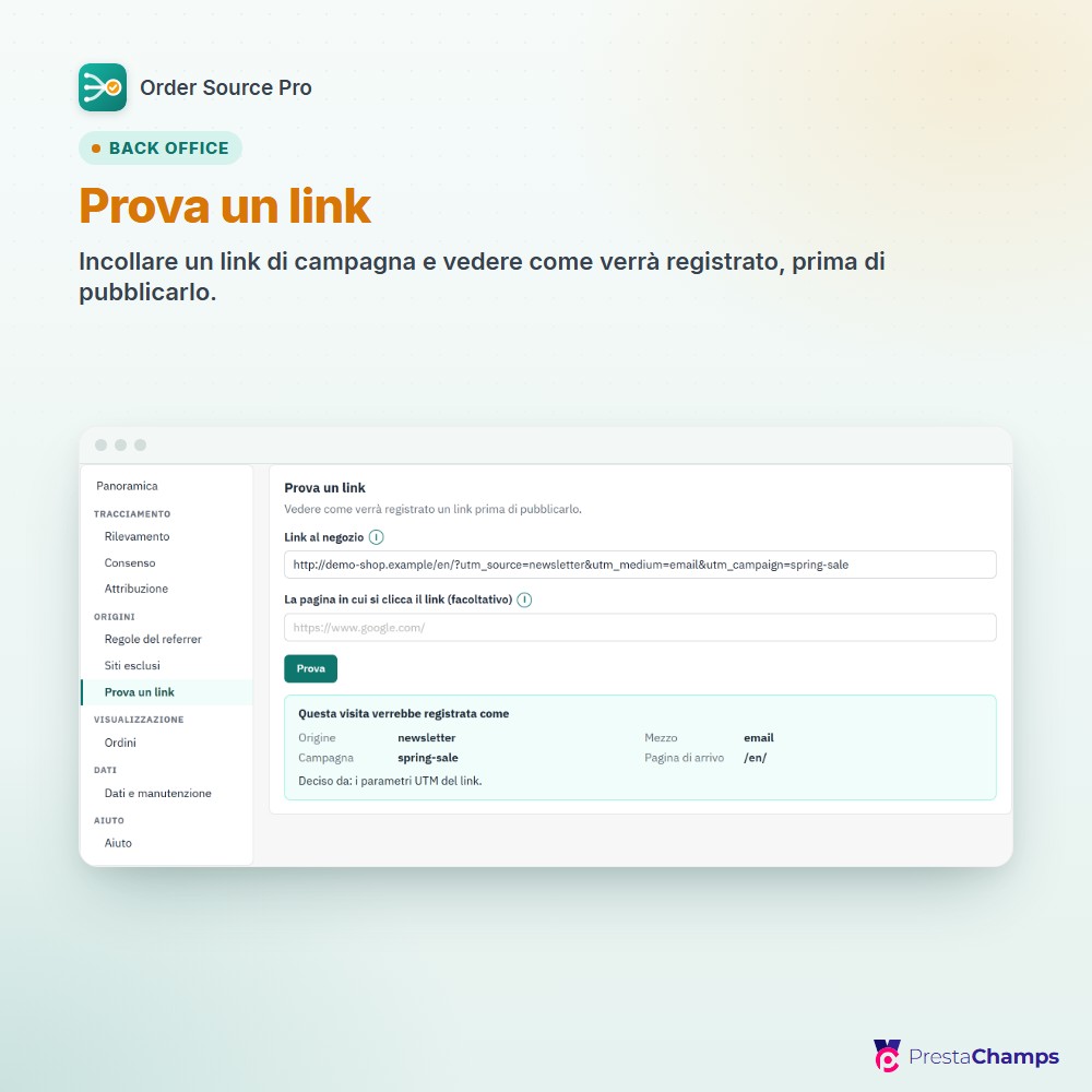 Prova un link