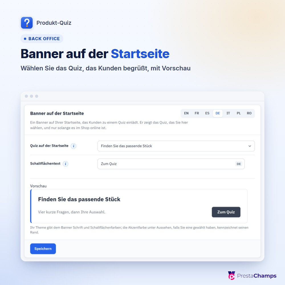 Banner auf der Startseite