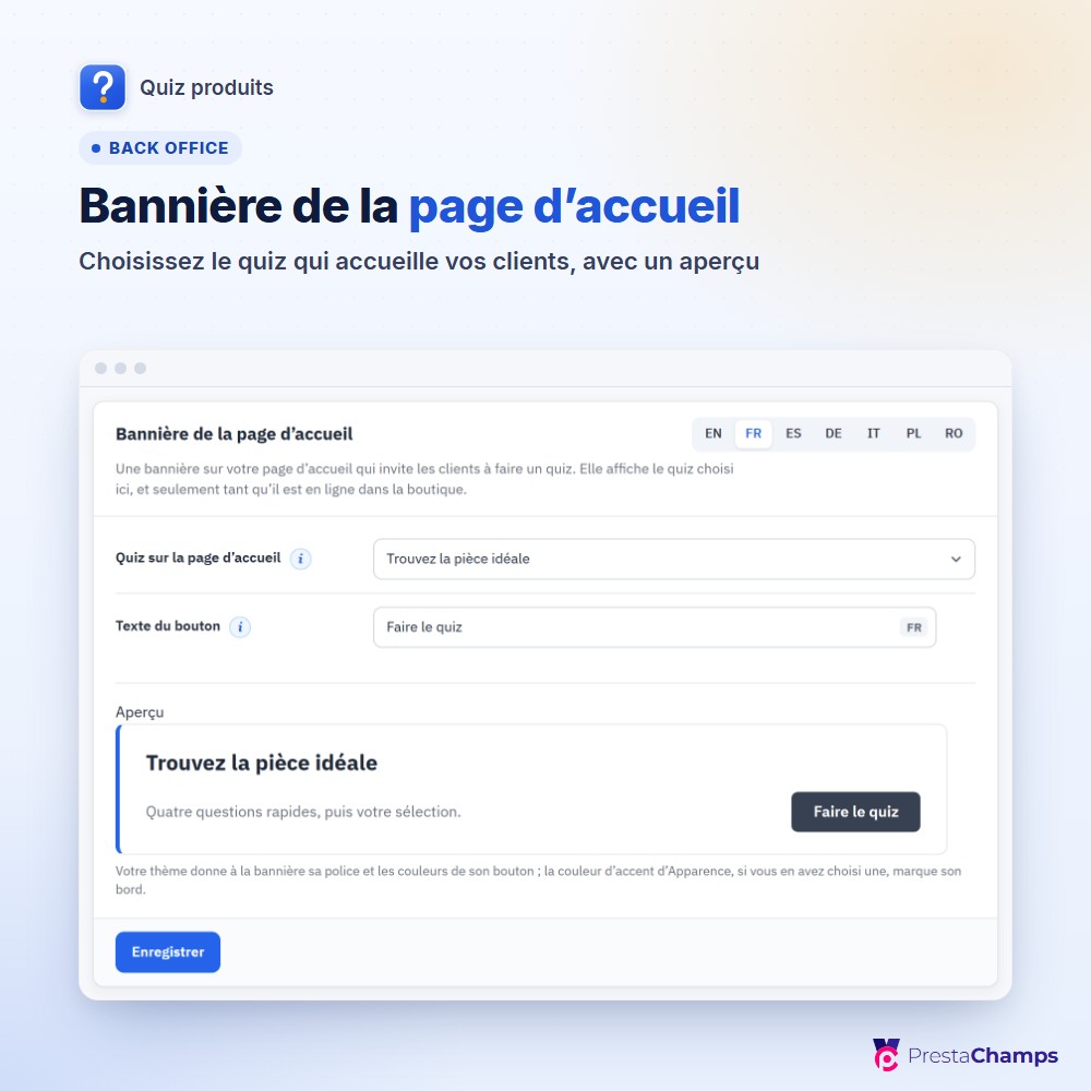 Bannière de la page d’accueil